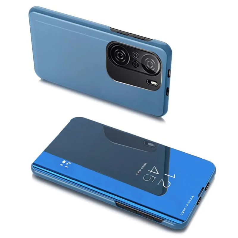 Kryt Clear View Case pre Xiaomi Redmi K40 Pro+ / K40 Pro / K40 / Poco F3 modrý
