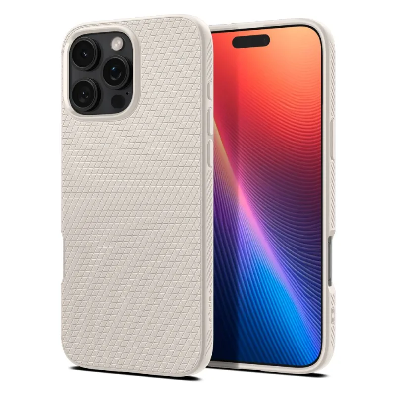 Puzdro Spigen Liquid Air pre iPhone 16 Pro - titánové