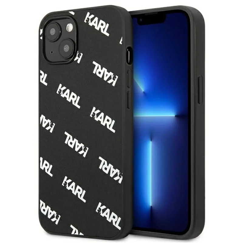 Celoplošné puzdro Karl Lagerfeld pre iPhone 13 mini - čierne