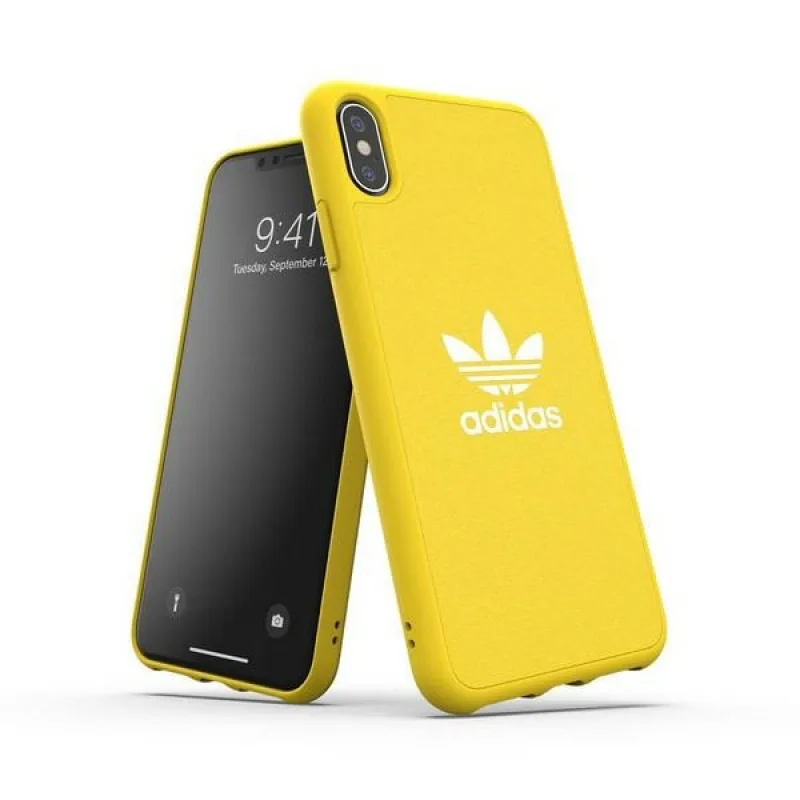 Adidas Molded Case Plátenné puzdro pre iPhone Xs Max - žlté
