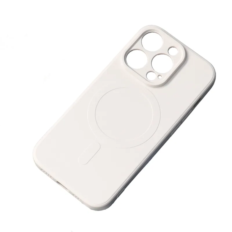 Silikónové puzdro Samsung Galaxy A16 5G s MagSafe – béžové