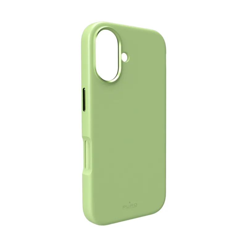Tekuté silikónové puzdro Pure Icon Mag Pro pre iPhone 17, kompatibilné s MagSafe, s ochranou fotoaparátu a hliníkovými tlačidlami – zelené