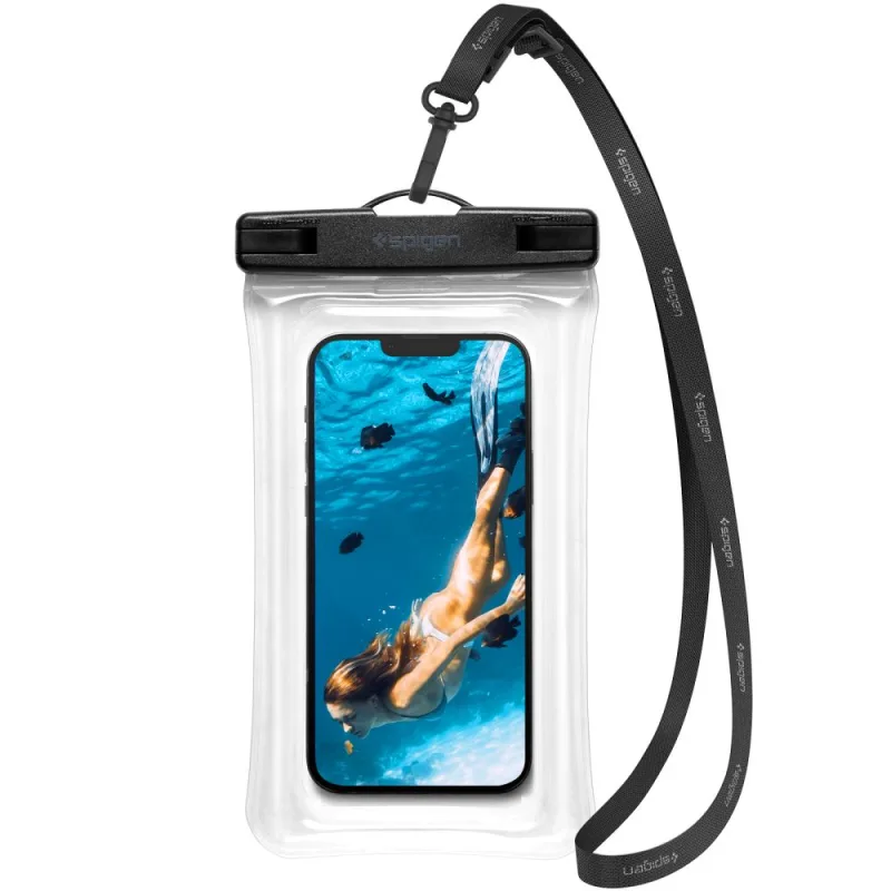 Puzdro Spigen Aqua Shield A610 Vodotesné plávajúce na vode – priehľadné