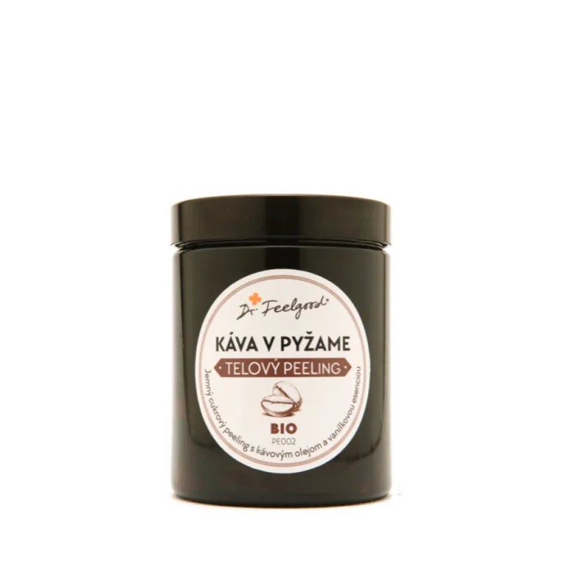 Dr. Feelgood BIO telový peeling KÁVA v PYŽAME - 180 ml -