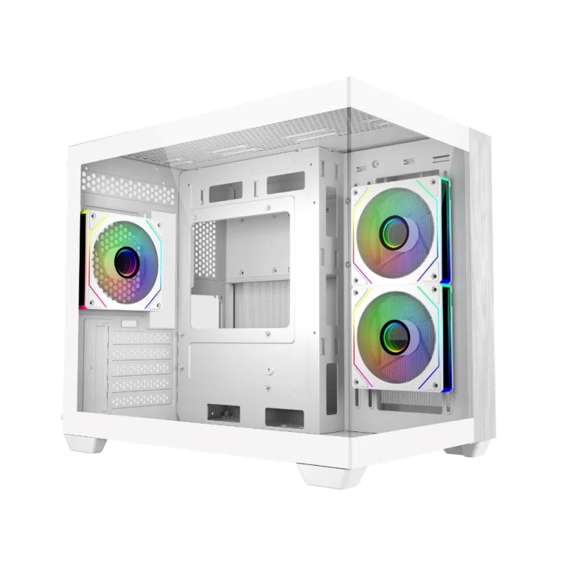 Cooler Master case Elite 481 Wood, ATX, Průhledná bočnice, 3x 120mm…