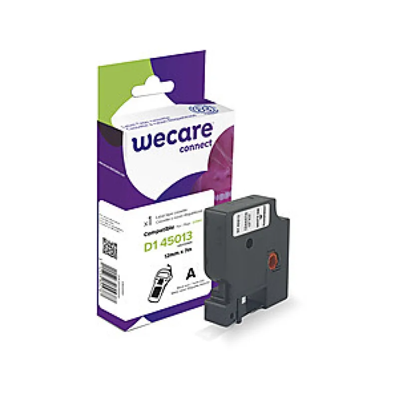 WECARE ARMOR páska kompatibilná s DYMO S0720530, White/ Transparent, 12mm…