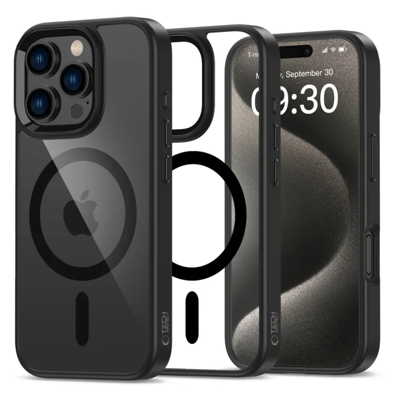 Puzdro Tech-Protect MagMat MagSafe pre iPhone 16 Pro Max – priehľadné