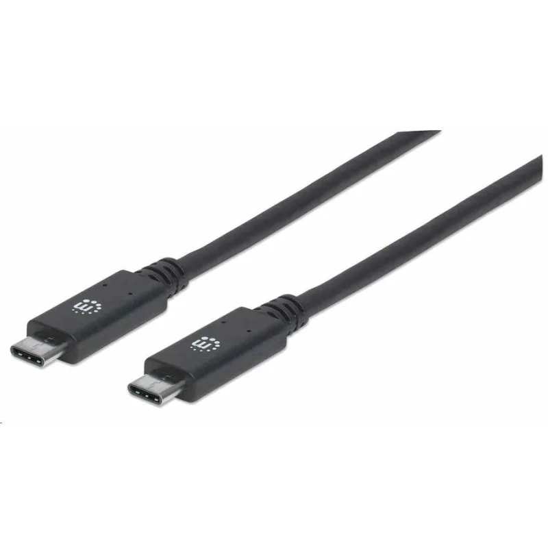 Kábel Manhattan USB-C, USB 3.1 Gen 2, USB-C samec na USB-C samec, 10…