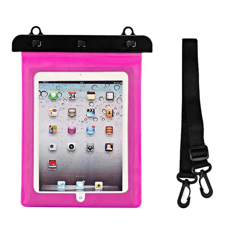 Vodotesné PVC puzdro na tablet - ružové