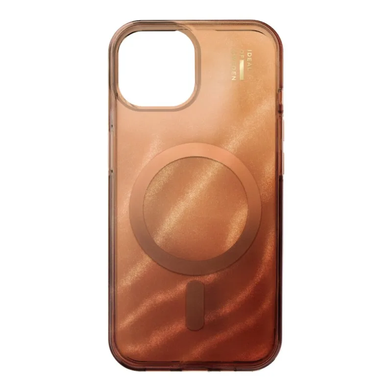 iDeal Fashion Clear Case MagSafe iPhone 13/14/15/ 16e Mocha Mousse