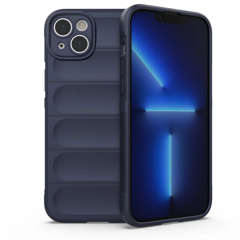 Obal Magic Shield Case pre iPhone 14 Plus flexibilný pancierový tmavomodrý kryt