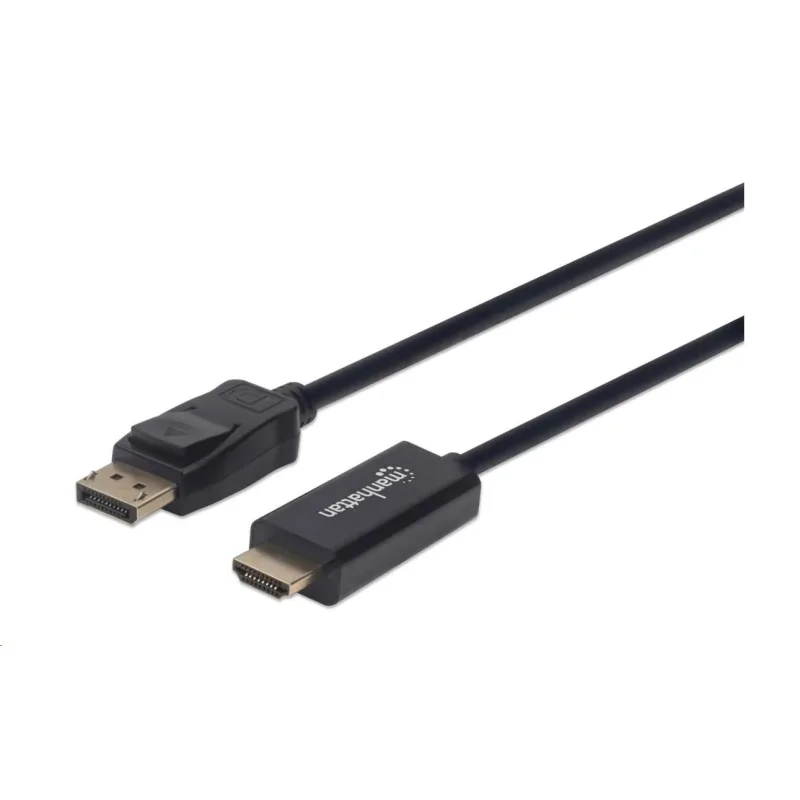MANHATTAN Kábel DisplayPort na HDMI 1080p, 1.8 m, čierna 152679