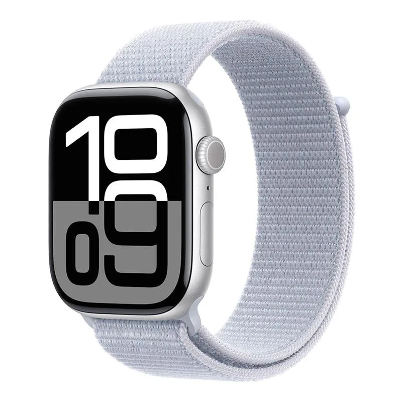 Apple Watch Series 10 GPS 46mm Silver Aluminium Case with Blue Cloud…