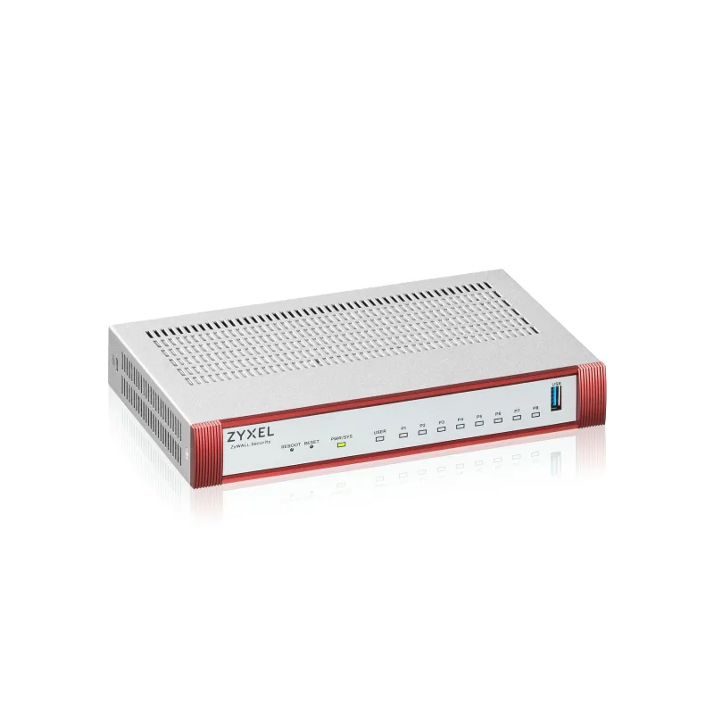Zyxel USG FLEX100 H Series, 8 Gigabit user-definable ports, 1*USB with 1 YR Security bundle