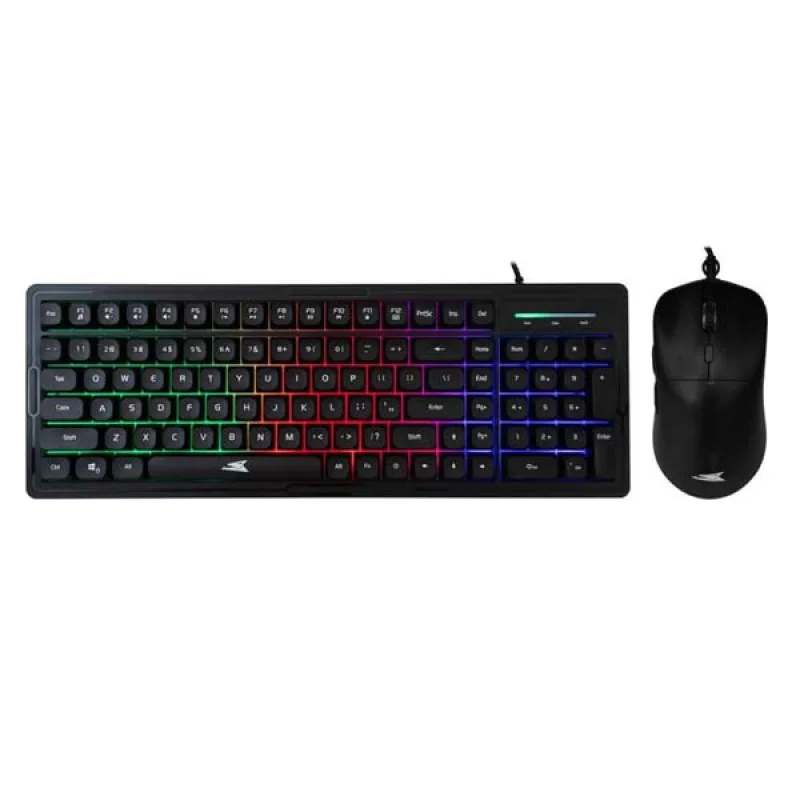 Baracuda Gaming set ORCA, gaming keyboard and gaming mouse, US, black…