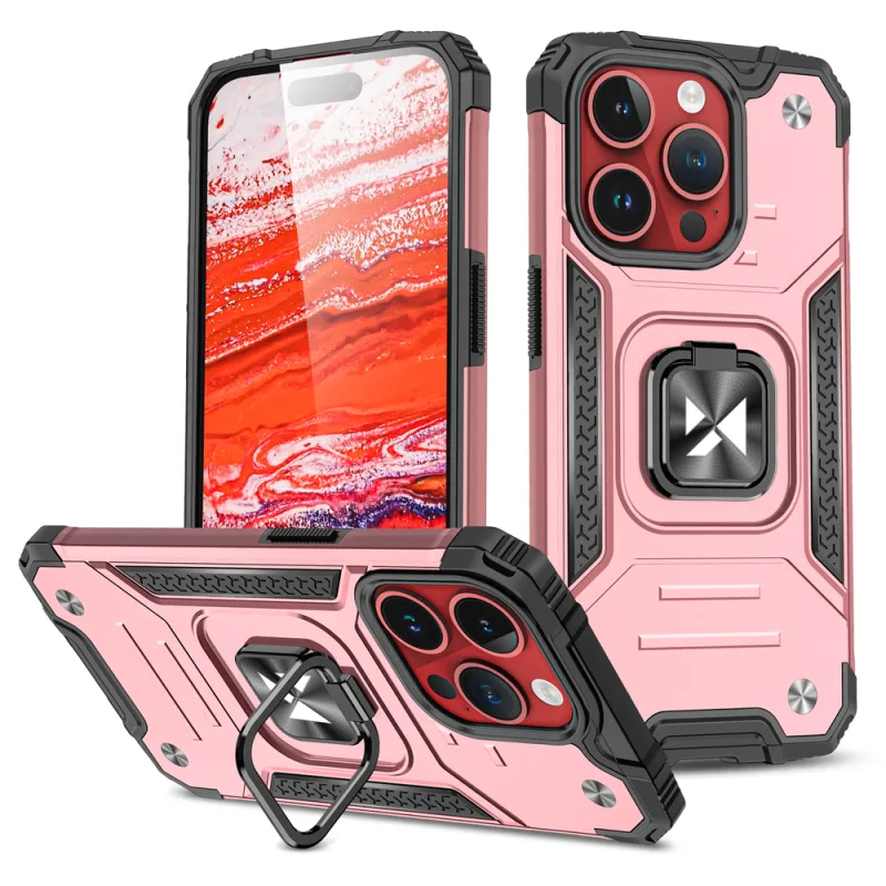 Puzdro Wozinsky Ring Armor iPhone 15 Pro iPhone 15 Pro Ring Armor – zlaté