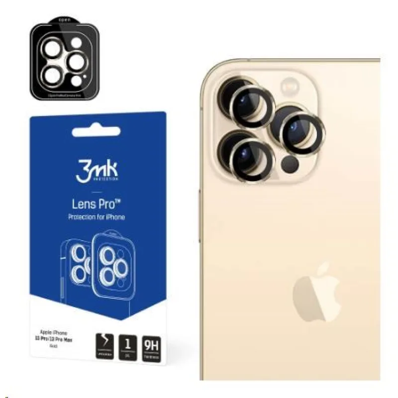3mk Lens Protection Pro pro Apple iPhone 15 Pro Max, Dark Gold…