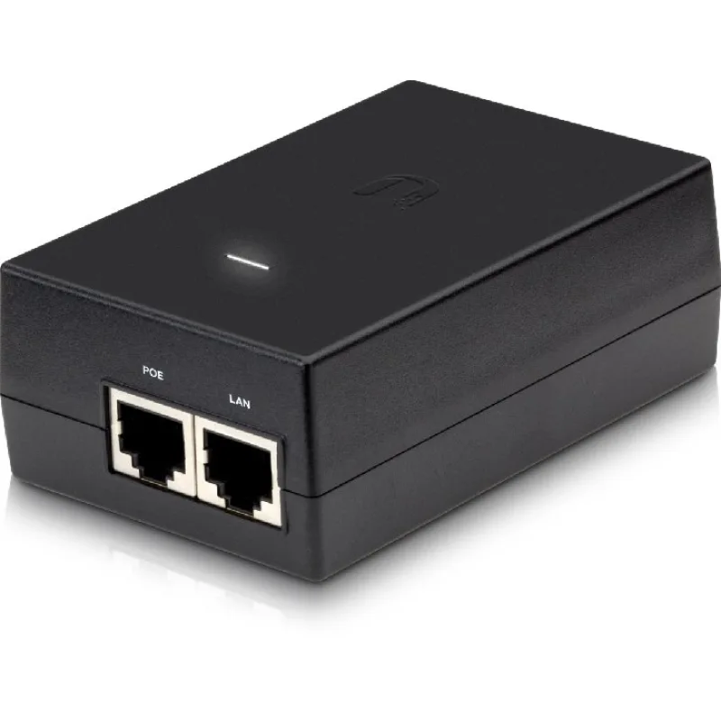 Ubiquiti POE-48-24W-G Gigabit PoE injektor 48V/0,5A (24W) čierny