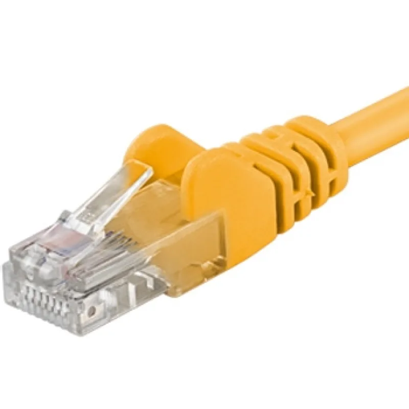 PremiumCord Patch kábel UTP RJ45-RJ45 level 5e 2m žltá sputp02Y