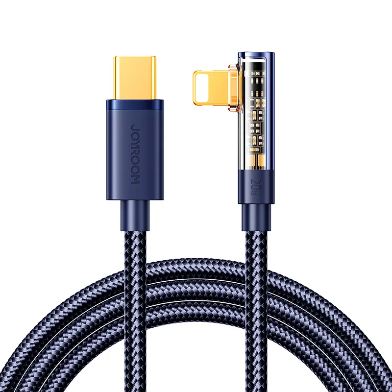 Herný kábel Joyroom S-CL020A6 Lightning (uhlový) / USB-C (priamy) 20W 1,2 m - modrý