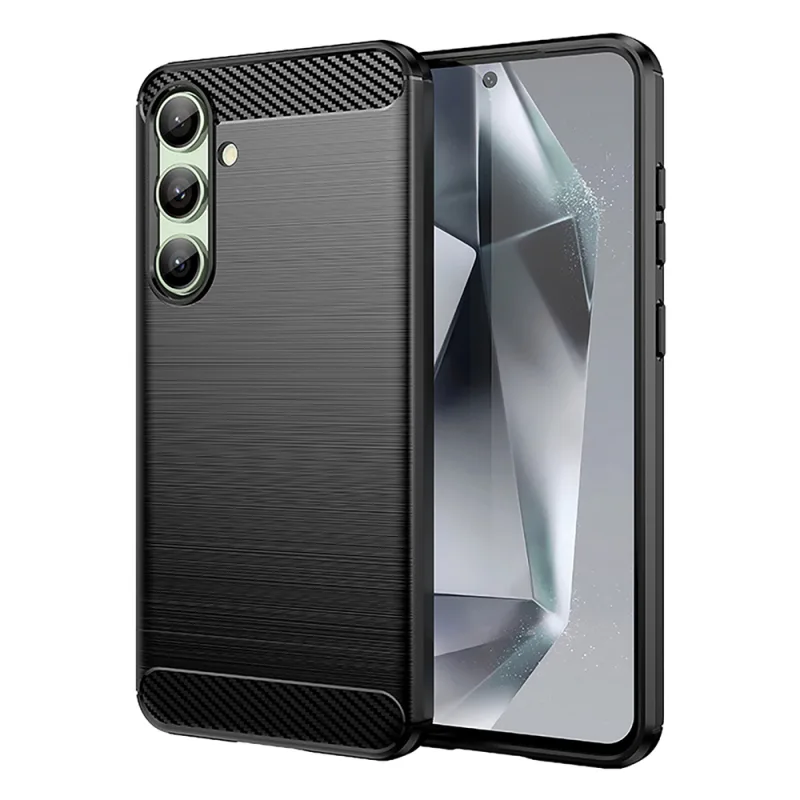 Karbónové puzdro pre Samsung Galaxy S24 FE - čierne
