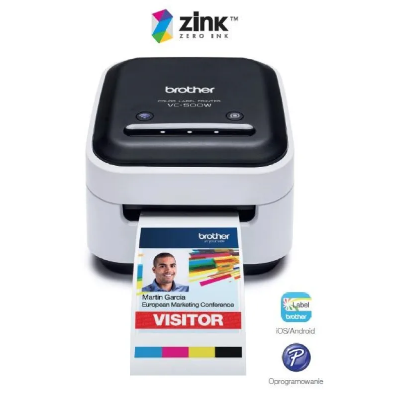BAZAR - BROTHER tiskárna štítků FOTO - VC500W - WIFI, USB, COLOR bez…