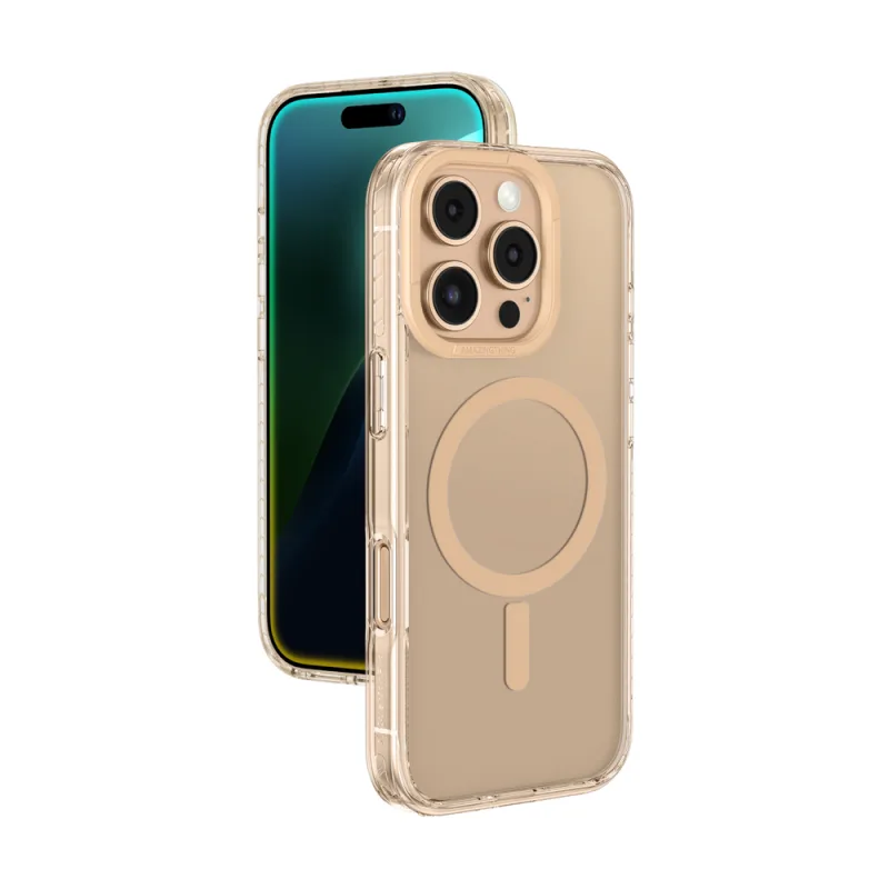 Puzdro AmazingThing Titan Pro Mag s magnetickým krúžkom pre iPhone 16 Pro Max – ružové zlato