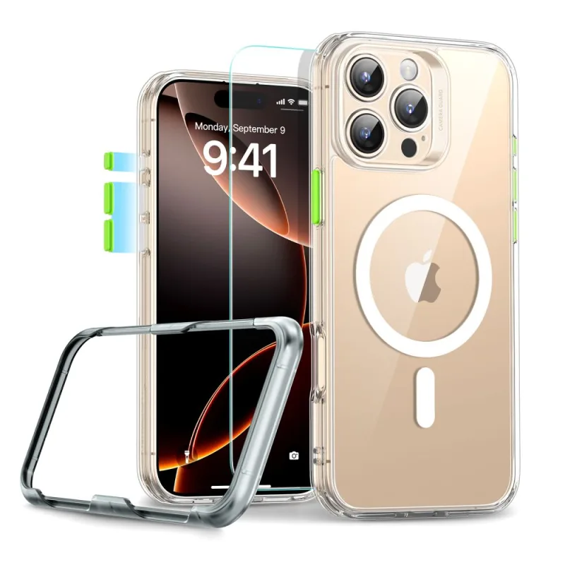 Puzdro ESR Classic Pro Set Halolock MagSafe Case pre iPhone 16 Pro Max - priehľadné