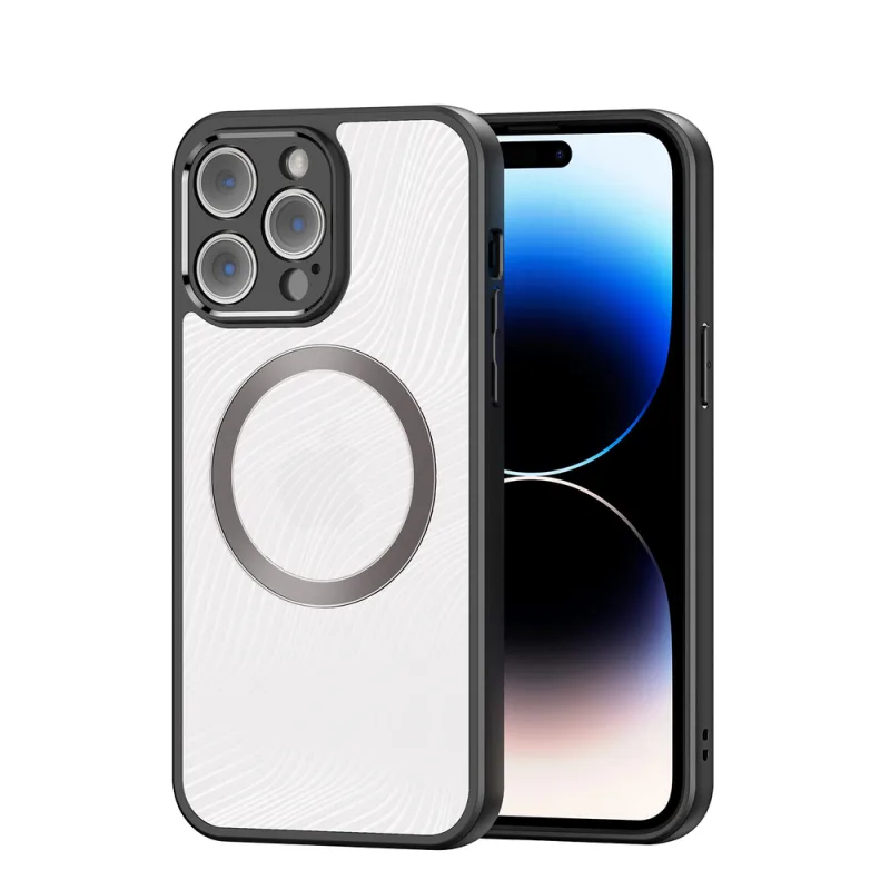 Pancierové puzdro pre iPhone 14 Pro kompatibilné s MagSafe Dux Ducis Aimo Mag - čierne