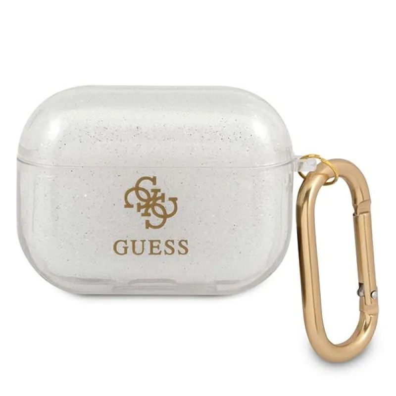 Kryt Guess GUAPUCG4GT AirPods Pro Transparent Glitter Collection