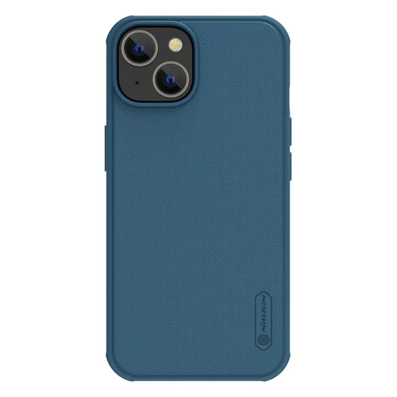 Magnetické puzdro Nillkin Super Frosted Shield Pro pre iPhone 14 Plus s magnetickou modrou MagSafe
