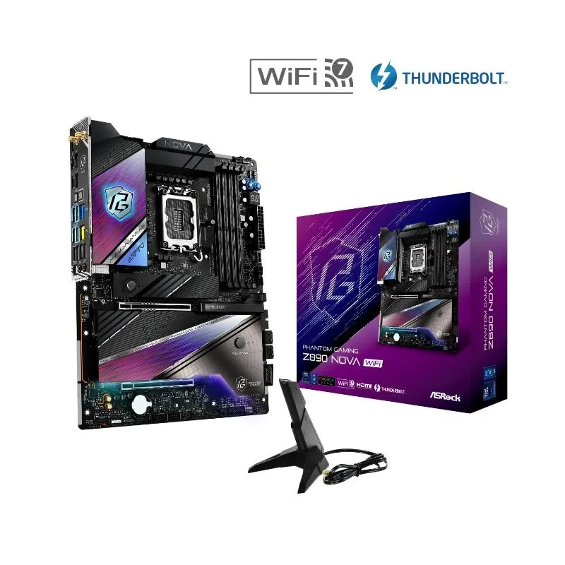 ASRock MB Sc LGA1851 Z890 NOVA WIFI, Intel Z890, 4xDDR5, 1xDP, 1xHDMI…