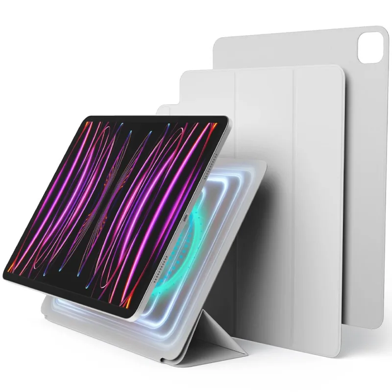 Elago puzdro Magnetic Folio Case pre iPad Pro 12.9"/iPad Air 13" M2/M3 - Light Gray