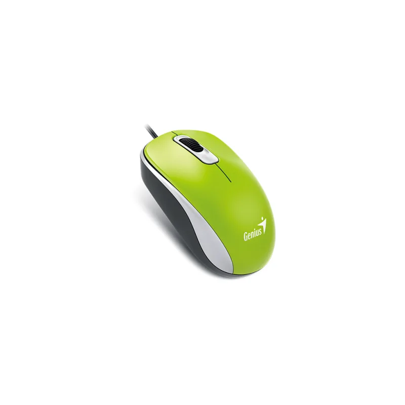 GENIUS DX-110/ Kancelárska/ Optická/ 1 000 DPI/ Drôtová USB/ Zelená…
