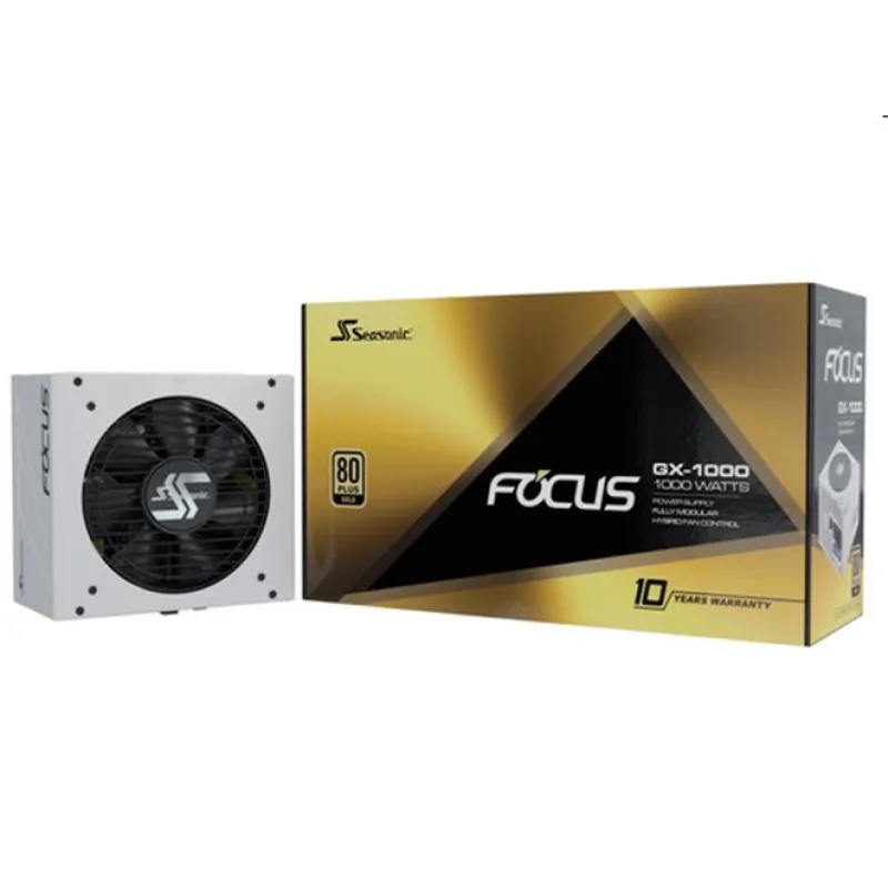Seasonic FOCUS GX White Edition GOLD 1000W V4 ATX 3.1, PCIe 5.1, modular…