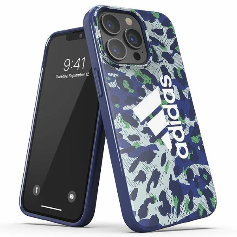 Puzdro Adidas OR Snap Case Leopard iPhone 13/13 Pro 6,1" modré/modré 47260