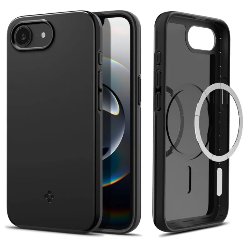 Puzdro Spigen Thin Fit Mag na iPhone 16e – čierne