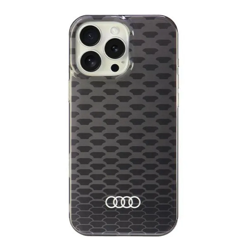 Audi IML vzor šitia MagSafe iPhone 16 Pro Max 6,9" čierno/čierne pevné puzdro AU-IMLMIP16PM-Q5/D3-BK
