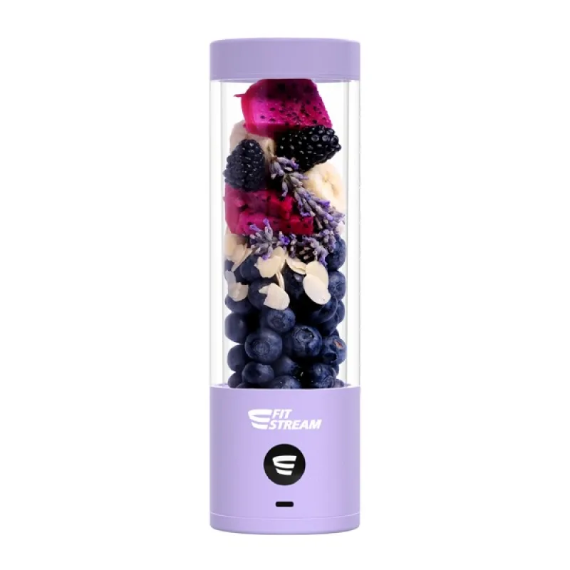 FitStream Pro Lavender , prenosný, USB nabíjatelný mixér FitStreamPRO…