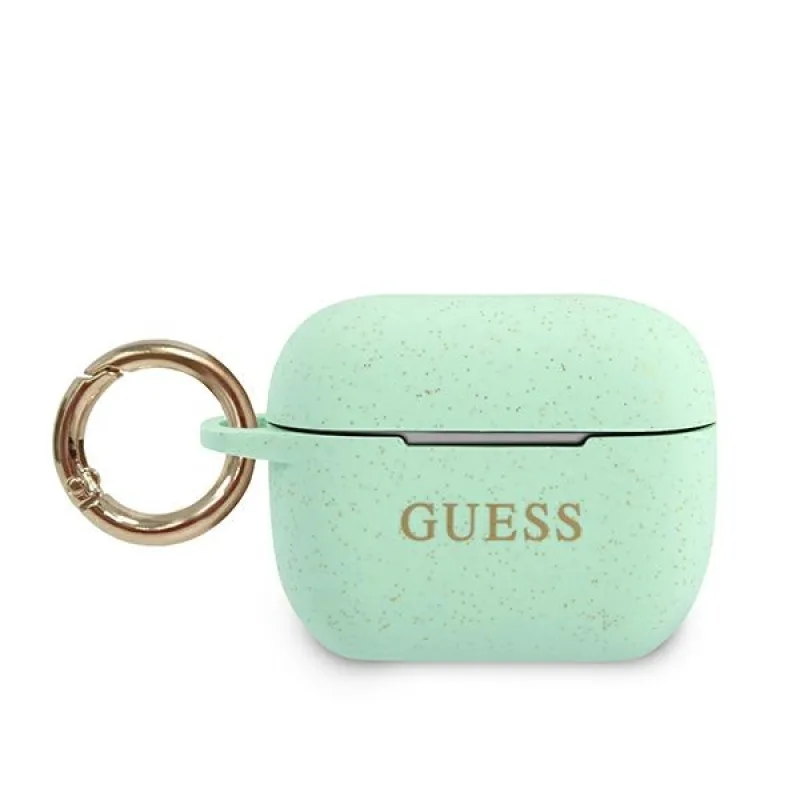 Guess GUACAPSILGLGN kryt AirPods Pro zelený/zelený Silikónové trblietky