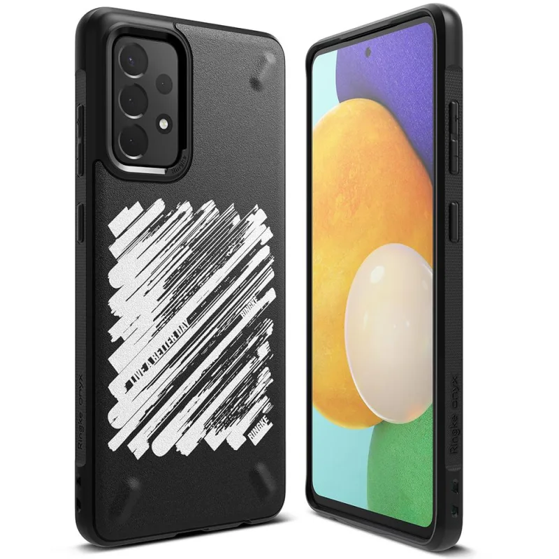 Ringke Onyx Design odolný TPU kryt pre Samsung Galaxy A72 4G čierny (farba) (OXSG0047)