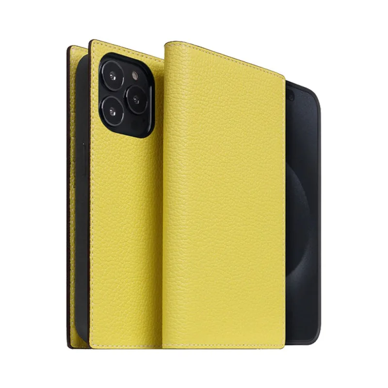 SLG Design puzdro D8 Neon Full Grain Leather Diary pre iPhone 15 Pro…