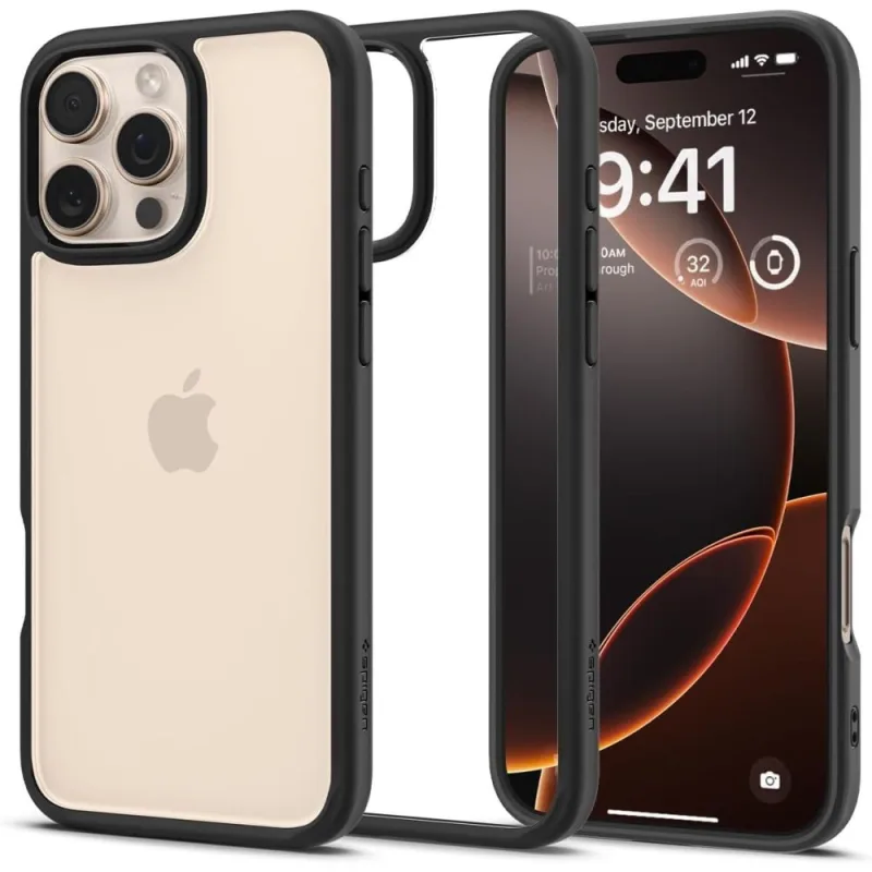 Kryt Spigen Ultra Hybrid iPhone 16 Pro – matný čierny