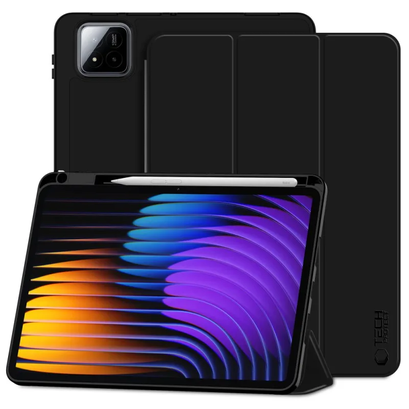 Puzdro TechProtect SmartCase Pen pre Xiaomi Pad 7 / 7 Pro - čierne