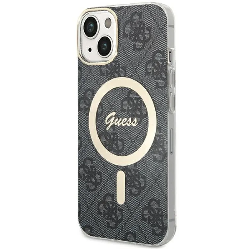 Puzdro Guess IML 4G MagSafe pre iPhone 15 - čierne