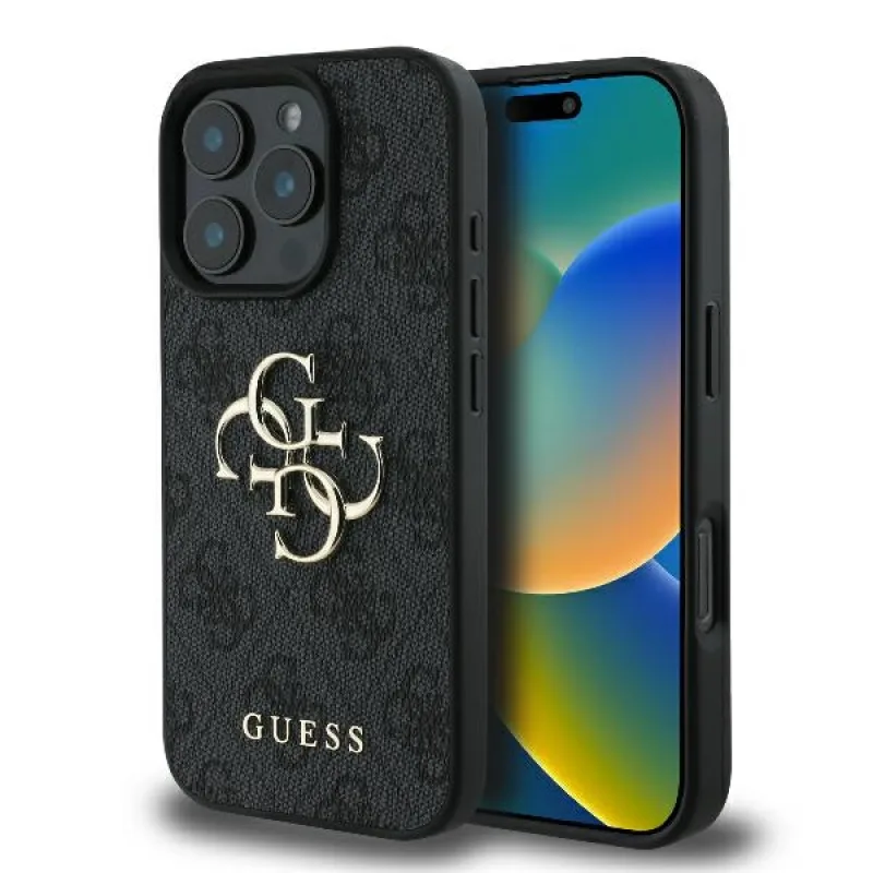 Puzdro Guess 4G Big Logo iPhone 16 Pro Max – čierne