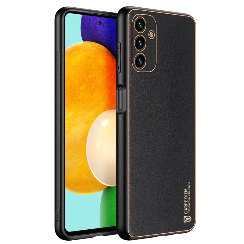Elegantný kryt Dux Ducis Yolo z ekologickej kože pre Samsung Galaxy A13 5G čierny