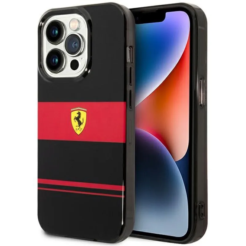 Ferrari FEHMP14LUCOK iPhone 14 Pro 6,1" čierno/čierne pevné puzdro IMD Combi Magsafe