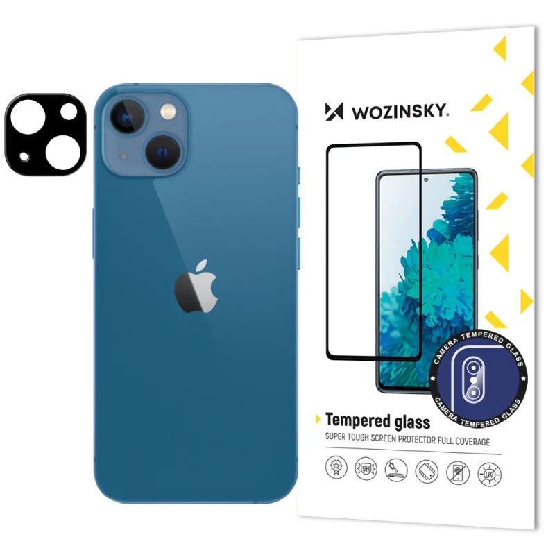 9H tvrdené sklo pre iPhone 15 Plus Wozinsky Full Camera Glass - čierne