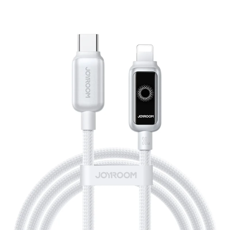 Joyroom S-A55 StarFlight 30W USB-C - Lightning kábel 1,2 m - biely